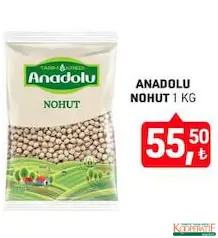 TARIM KREDİ ANADOLU NOHUT 1 KG fiyat ve kampanya bilgisi